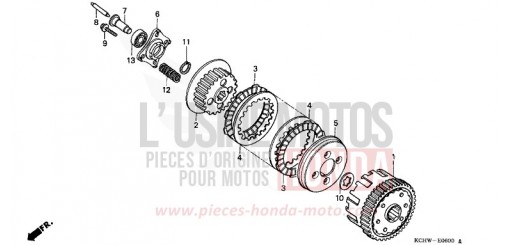 CLUTCH (1) CG125W de 1998